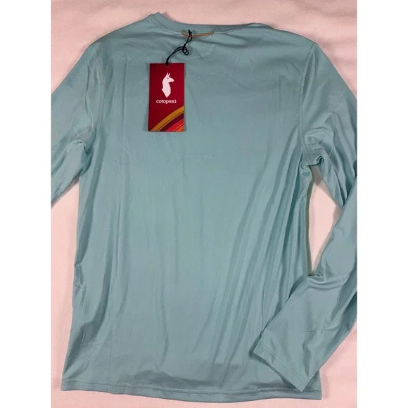 NWT Lot of 2 Cotopaxi Fino Long Sleeve Tech Mens S Small Sea Glass Blue Recycled - Picture 2 of 7